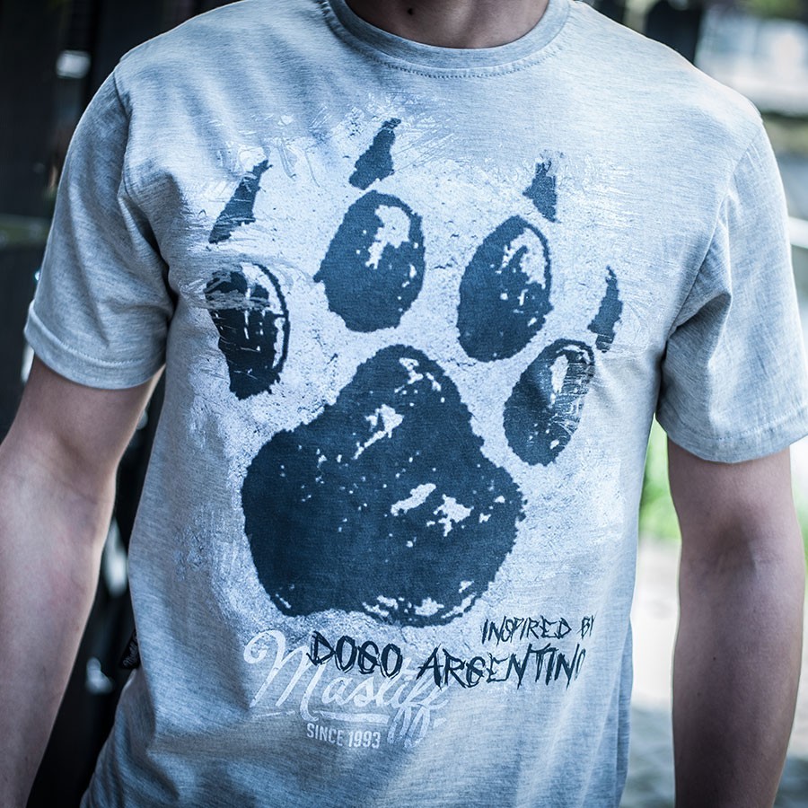 Koszulka męska - "Łapa - inspired by Dogo Argentino" przód