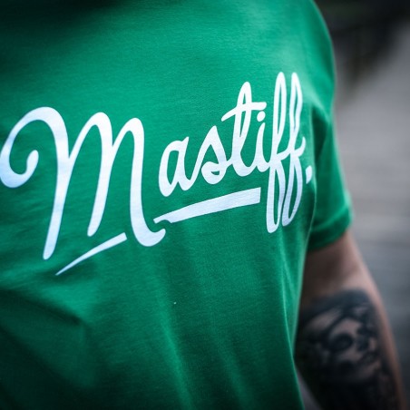 Koszulka męska "BASIC" - zielona, motyw z przodu